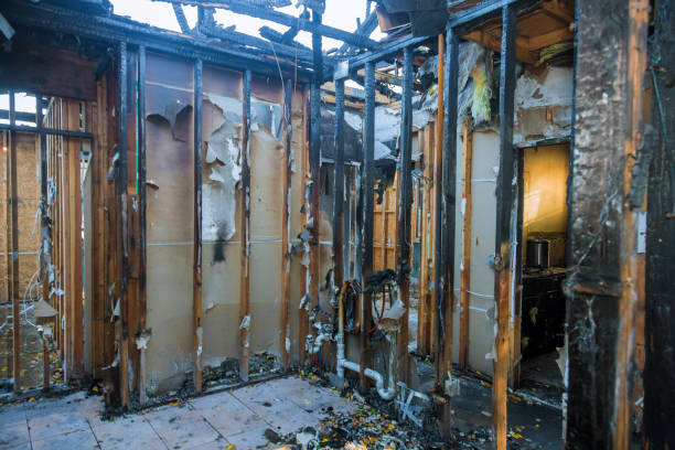 Professional Fire Damage Restoration technician working in Richmond, TX